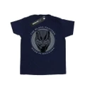Black Panther Mens Made in Wakanda Cotton T-Shirt (Navy Blue) (S)