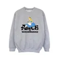 Disney Girls Alice In Wonderland Tea Drinker Classic Sweatshirt (Sports Grey) (9-11 Years)
