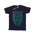 Black Panther Girls Cotton T-Shirt (Navy Blue) (5-6 Years)