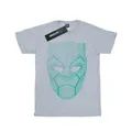 Black Panther Girls Cotton T-Shirt (Sports Grey) (7-8 Years)