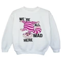 Disney Boys Alice In Wonderland All Mad Here Sweatshirt (White) (12-13 Years)