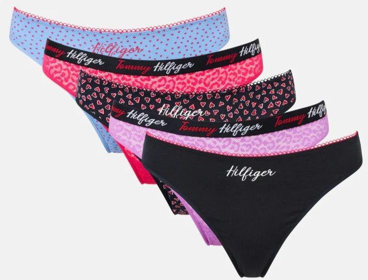 Tommy Hilfiger Women's Holiday Thongs 5-Pack - Multi