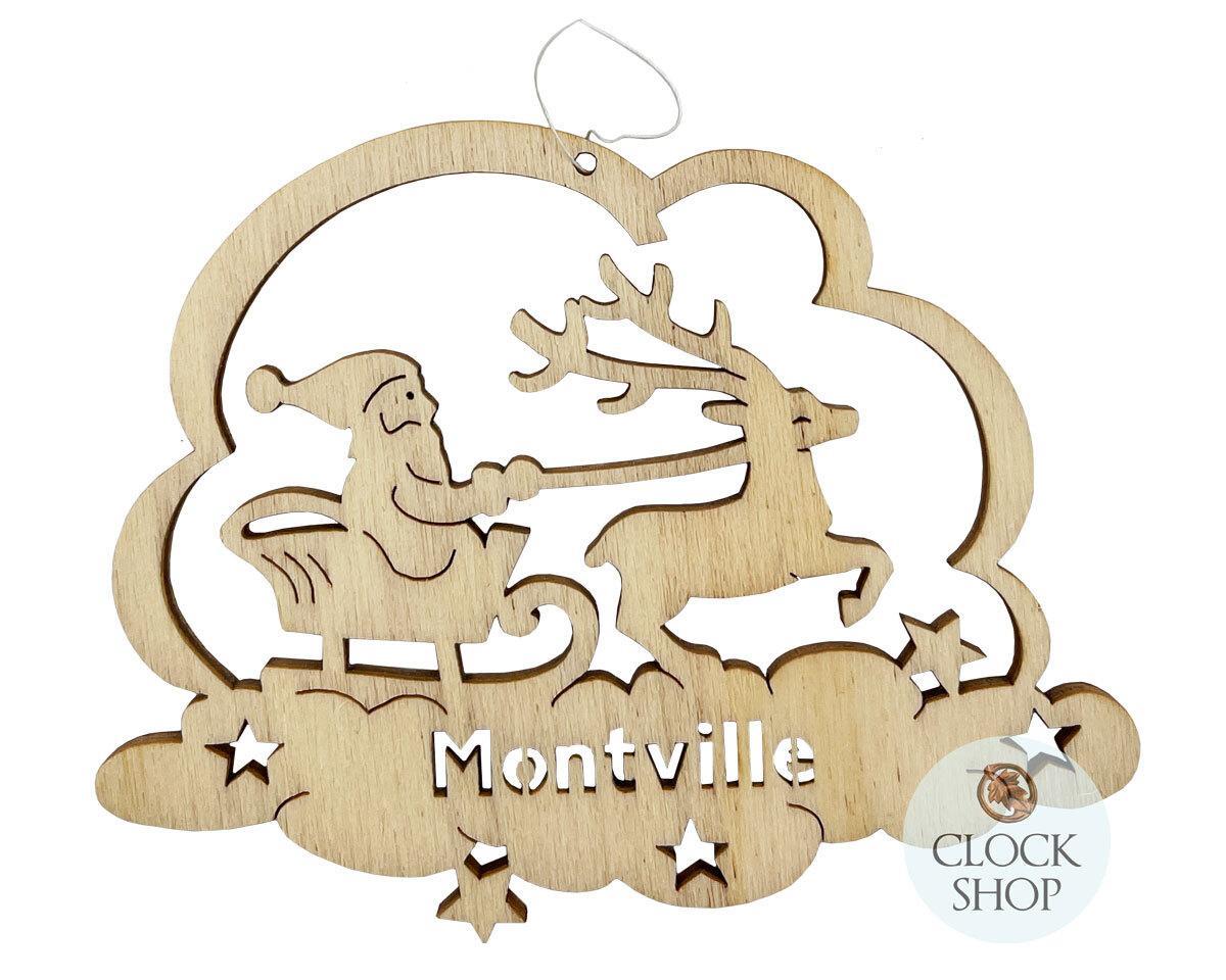 6cm Montville Santa On Sleigh Hanging Decoration