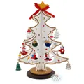 25cm White Rotatable Christmas Tree With Decorations