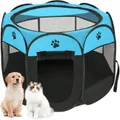 Advwin Portable Pet Playpen Dog Cat Play Tent 8 Panels Kennel Puppy Crate Cage