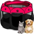Advwin Portable Pet Playpen Dog Cat Play Tent 8 Panels Kennel Puppy Crate Cage