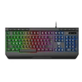 Laser Gaming Keyboard - Ergonomic Full-Size, RGB Lighting, 104+9 Multimedia Keys, 1.5M Braided Cable, Plug & Play for Competitive Play