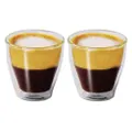 2Pc Modena Vibe Twin Wall Glass Set 100ml Coffee Thermal Glasses/Expresso Cups
