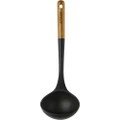 Staub 30cm Silicone Soup Ladle w/ Wood Handle Kitchen Cooking Utensil Brown