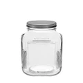 Anchor Hocking 2L Cracker Glass Jar Food Container Organiser w/ Screw Lid Clear