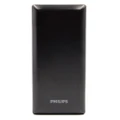 Philips Quick Charge 20000mAh Power Bank USB-A/USB-C Portable Battery Pack Black