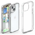 Philips Bumper Back Case Drop Protection Cover For Apple iPhone 15 Plus Clear