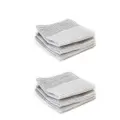 2x 3pc Full Circle 30cm Cotton Tidy Square Dishcloth Kitchen Cleaning Towel Grey