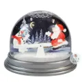 8.5cm Santa & Snowman On Seesaw Snow Globe