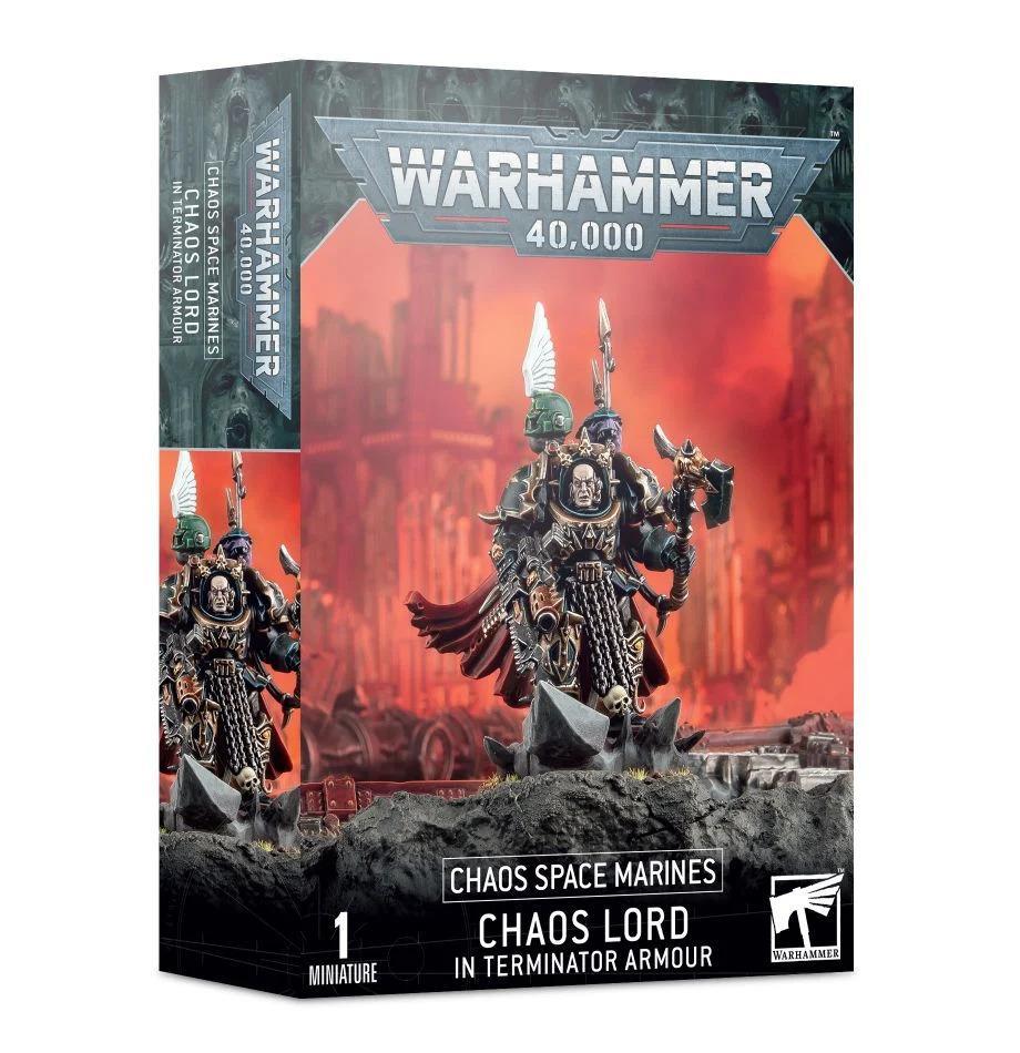 Warhammer 40K: Chaos Space Marines Chaos/Sorcerer Lord In Terminator Armour