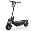 BULLET Black 48V 1000W Turbo w/ LED Folding Electric Scooter For Adults- Stealth 1-6