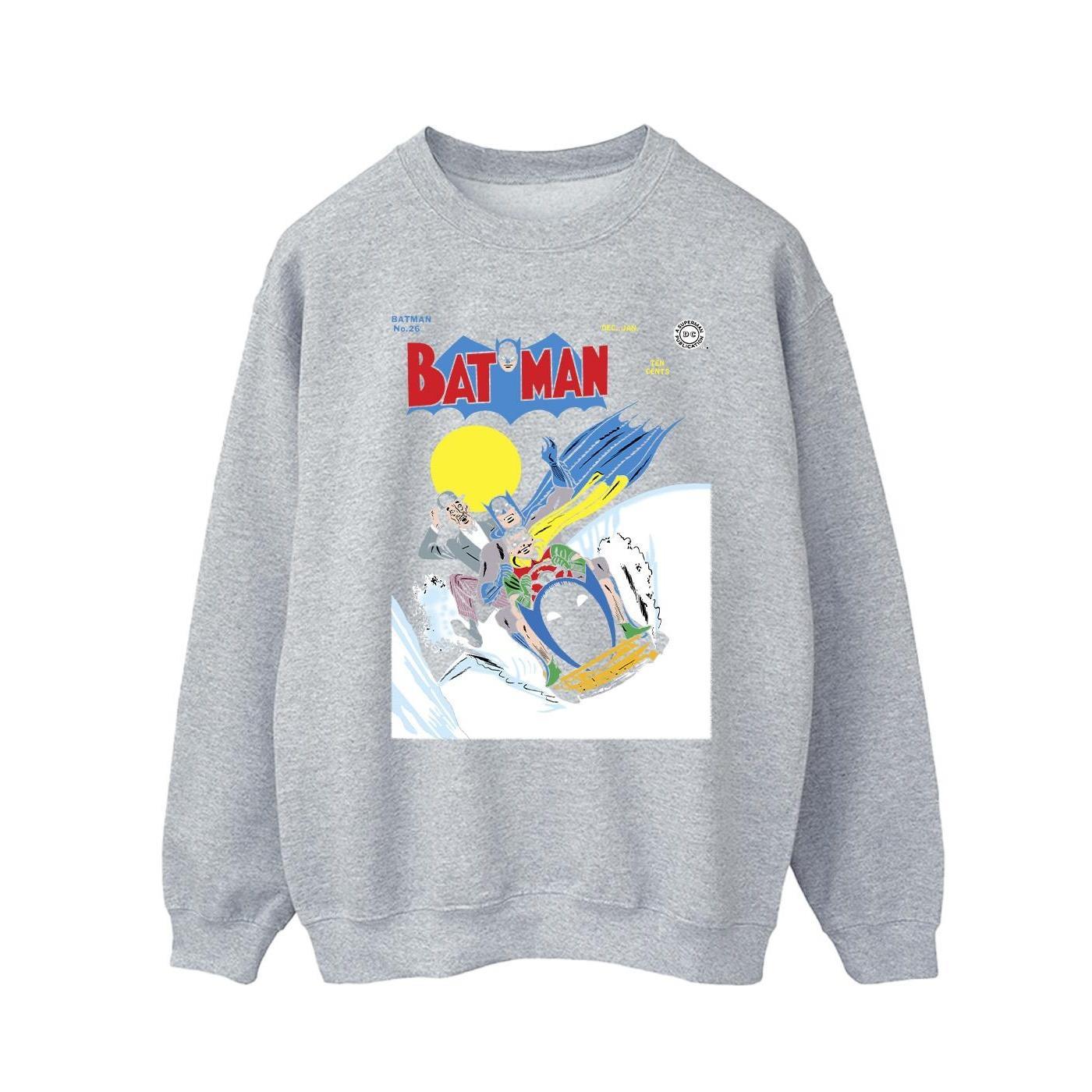 DC Comics Mens Batman Snow Mobile Sweatshirt (Sports Grey) (XXL)