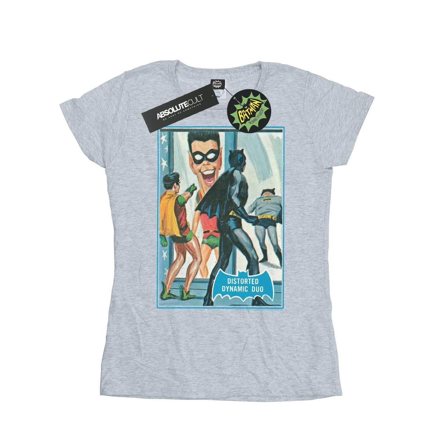 DC Comics Womens/Ladies Batman TV Series Dynamic Duo Cotton T-Shirt (Sports Grey) (M)