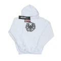 Marvel Boys Agents Of SHIELD Brushed Logo Hoodie (White) (7-8 Years)