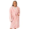 Barbie Womens/Ladies Hooded Dressing Gown (Pink) (XL)