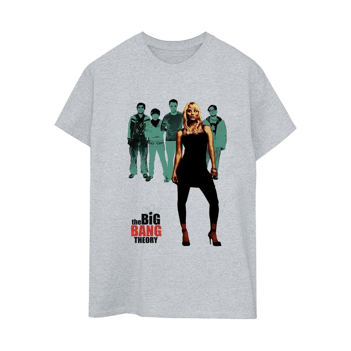 The Big Bang Theory Womens/Ladies Penny Standing Cotton Boyfriend T-Shirt (Sports Grey) (XL)