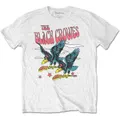 The Black Crowes Unisex Adult Flying Crowes T-Shirt (White) (S)