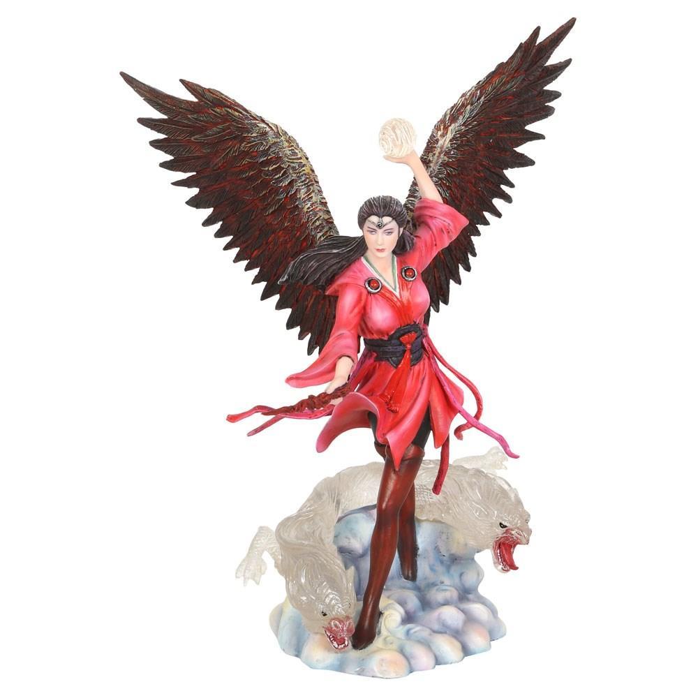 Anne Stokes Air Elemental Sorceress Collectable Figurine (Red/Brown/White) (One Size)