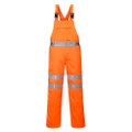 Portwest Mens RT43 Polycotton Hi-Vis Safety Bib And Brace Trouser (Orange) (34R)