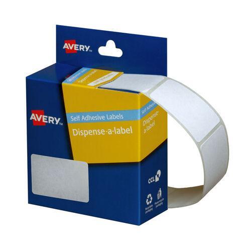 Avery Label Dispenser White Rectangle 35x49mm - 220 Labels per Roll