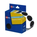 Avery Dispenser Dot Sticker Black 24mm - 500 Labels per Roll