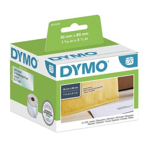 Dymo LabelWriter 36mm x 89mm Clear - 36mm x 89mm (S0722410)