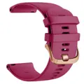 Seiko 22mm Range compatible Silicone Watch Straps with Rose Gold Buckles