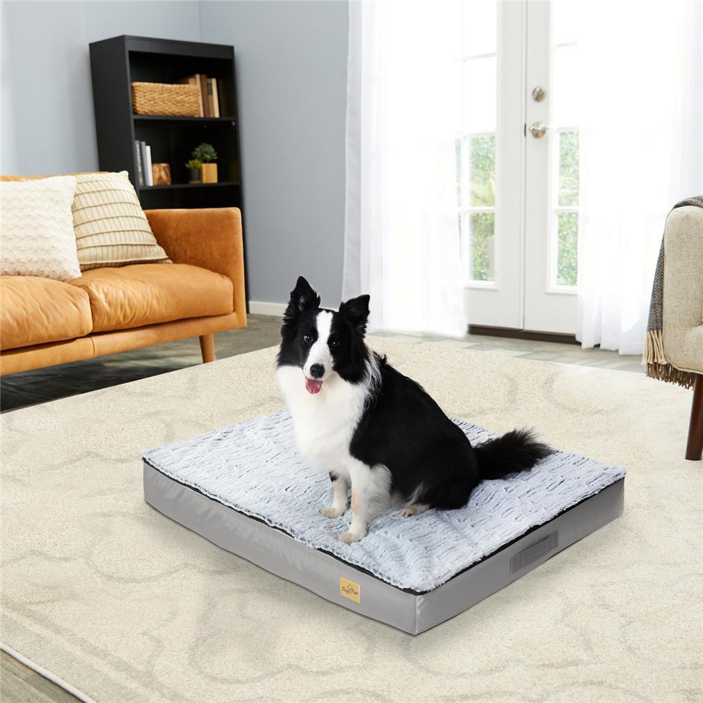 Waterproof Large Dog Bed Pet Dog Calming Sleeping Bed Removable Cover (Size XXXL Large)