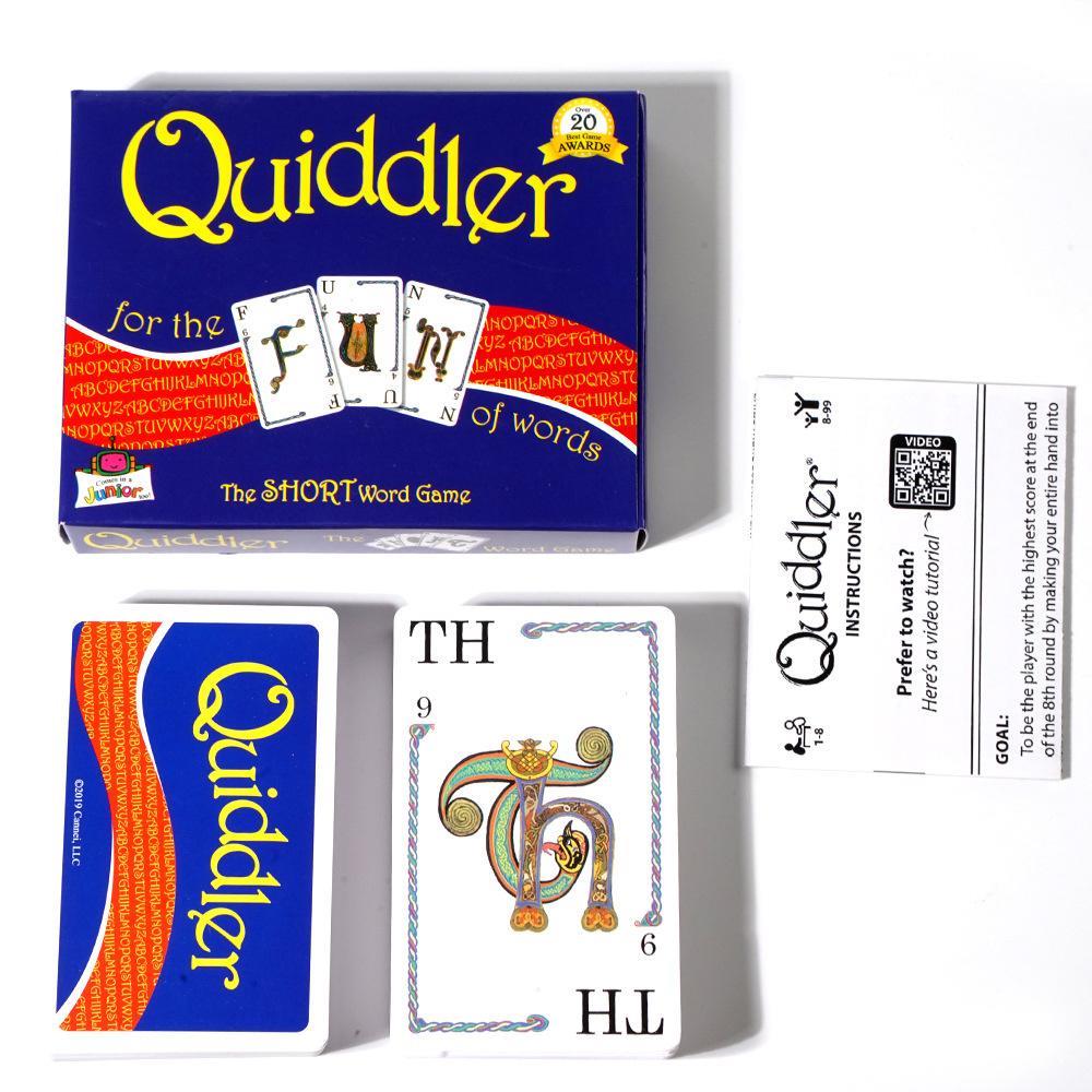 Goodgoods Unisex Children Quiddler Table Game Cards Toys Gifts Party Supplies Game