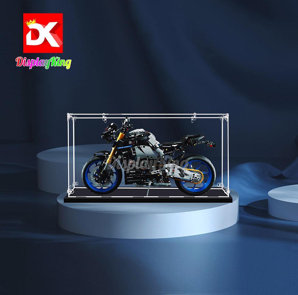 Display King - Acrylic display case for LEGO Yamaha MT-10 SP 42159 3mm Thickness dust-Free and Crystal Clear Display case with Screw - No background
