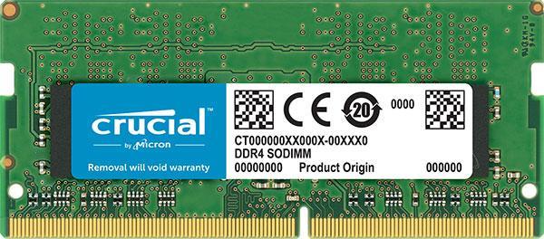 Crucial 16GB (1x16GB) DDR4 SODIMM 3200MHz CL22 1.2V Single Ranked Notebook Laptop Memory RAM ~CT16G4SFRA32A CT16G4SFS832A