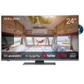 ENGLAON 24" Full HD LED Android Smart 12V TV with DVD Combo & Chromecast for Caravans RV Home