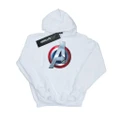 Marvel Girls Avengers 3D Logo Hoodie (White) (9-11 Years)