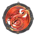 Anne Stokes Resin Beltane Dragon Plaque (Red/Black) (One Size)