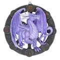 Anne Stokes Samhain Resin Dragon Plaque (Purple/Grey) (One Size)