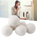 6-12Pcs Reusable Softener Natural Sheep Organic Fabric Wool Dryer Balls Laundry