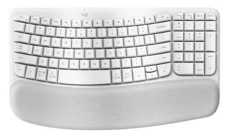 Logitech Wave Keys Wireless Ergonomic Keyboard - Off White [920-012282]