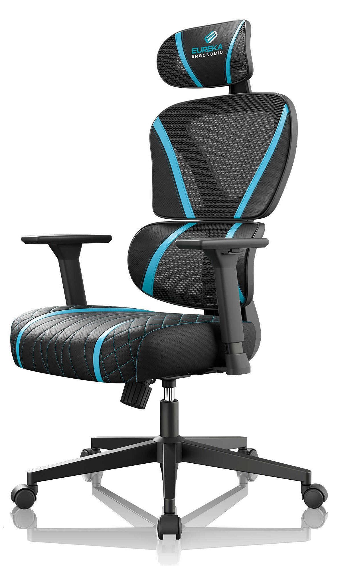 Eureka GC06 NORN Series Ergonomic Gaming Chair - Black/Blue [ERK-GC06-BU]