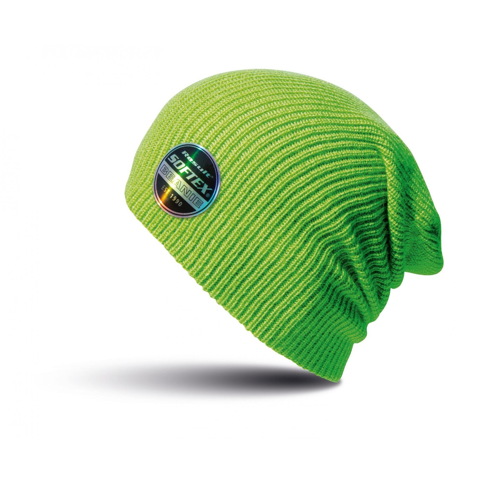 Result Winter Essentials Core Softex Beanie Hat (Lime) (One Size)