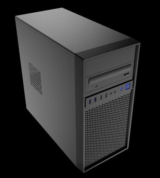 Aywun 307 Business & Office Micro-ATX Case With 500w Power Supply [17307]
