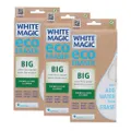 3x White Magic Eco Standard 18x9cm Eraser Sponge Multi-Purpose Dirt/Bath Cleaner