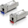 Ubiquiti UFiber UACC-OM-SM-10G-S-2 SFP Single-Mode Module 10G BiDi 2 Pack Same 10 Gbps Speed Less Cable Required (Single Strand LC Connector)