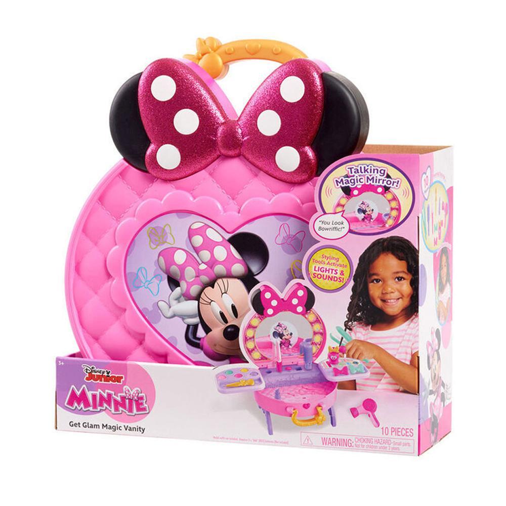 Disney Junior Minnie Mouse Get Glam Magic Light Up Kids Play Toy Vanity 33cm 5+