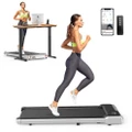 ADVWIN Under Desk Walking Pad Treadmill, Home Electric Treadmill w/420mm Running Belt, Portable Walking Jogging Running Machine