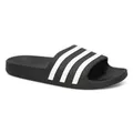 Adidas Unisex Adilette Aqua Slides - Core Black/White